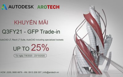 Chương trình khuyến mãi Autodesk Q3 FY21 lên đến 25% từ 7/8 – 23/10/2020