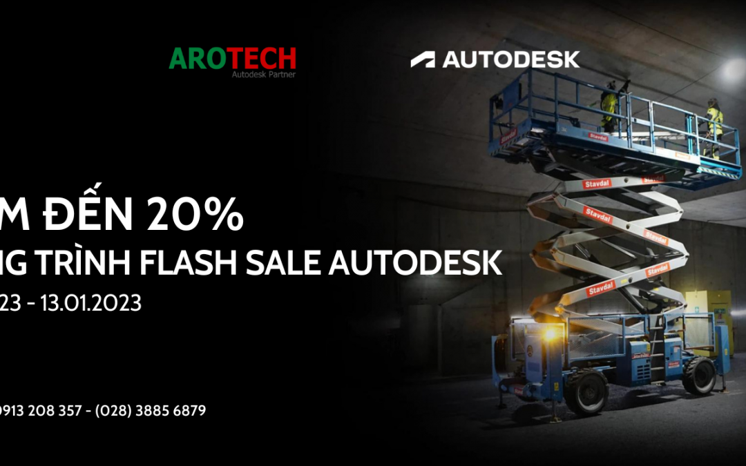 [Autodesk] Giảm giá đến 20% một số sản phẩm từ ngày 10.01 đến 13.01.2023