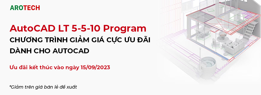 [AutoCAD LT 5-5-10] Thông báo chương trình giảm giá cực ưu đãi dành cho AutoCAD LT