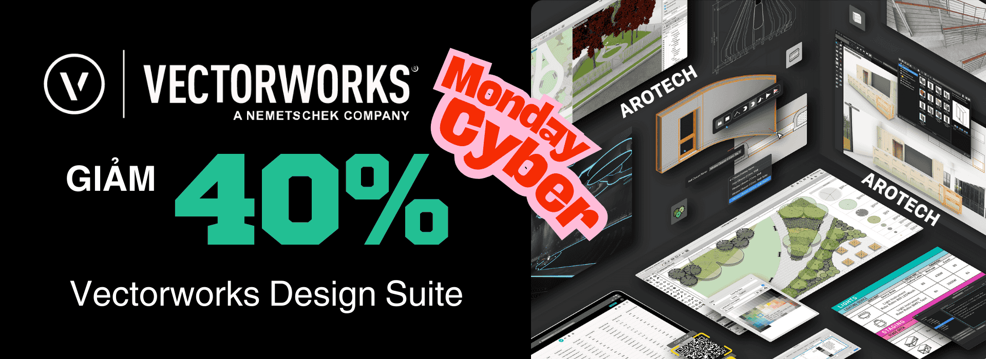 GIẢM 40% Cho Vectorworks Design Suite