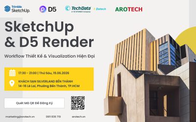 [ĐĂNG KÝ] Workshop SketchUp & D5 Render | Workflow Thiết Kế & Visualization Kiến Trúc Hiện Đại