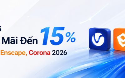 Chaos Khuyến Mãi Đến 15% Cho V-Ray, Enscape, Corona 2026