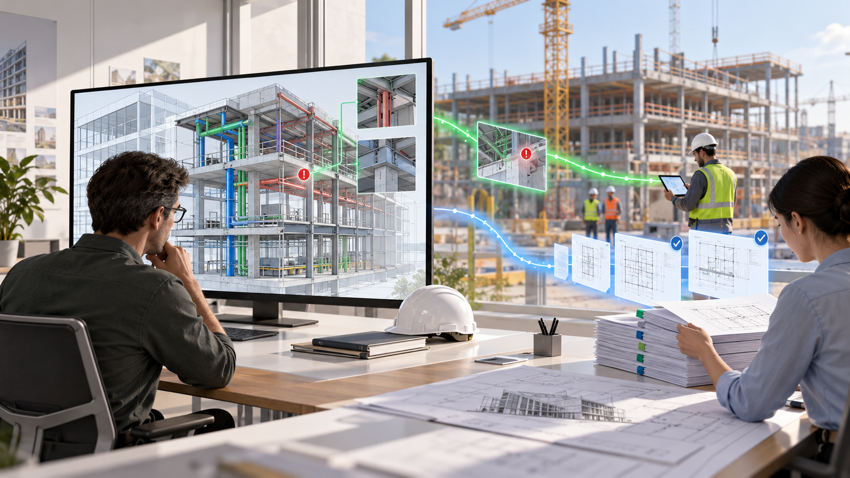 Minh họa so sánh Trimble Connect với Autodesk Construction Cloud ACC, nay thuộc hệ Autodesk Forma