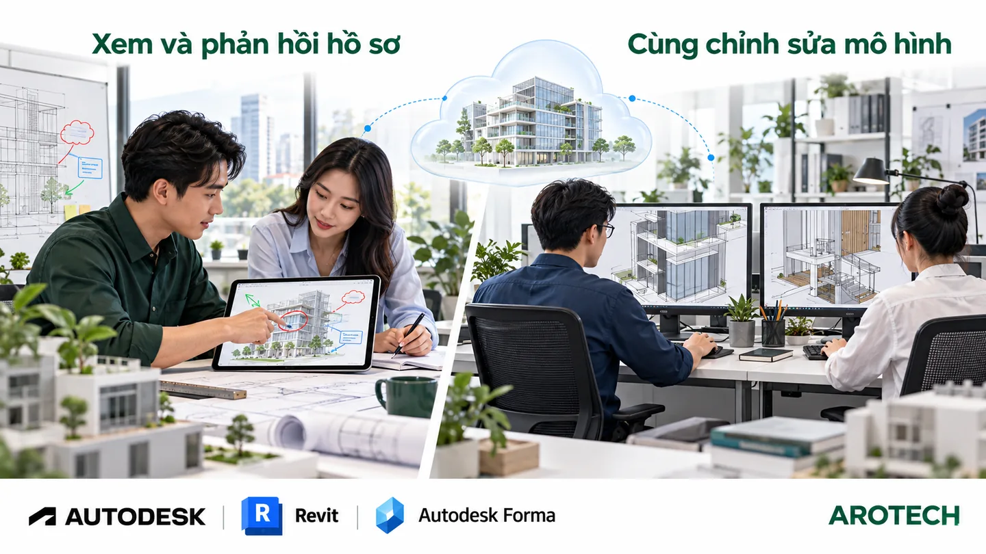 Phân biệt người xem và phản hồi hồ sơ với nhóm cùng chỉnh sửa mô hình Revit trên cloud