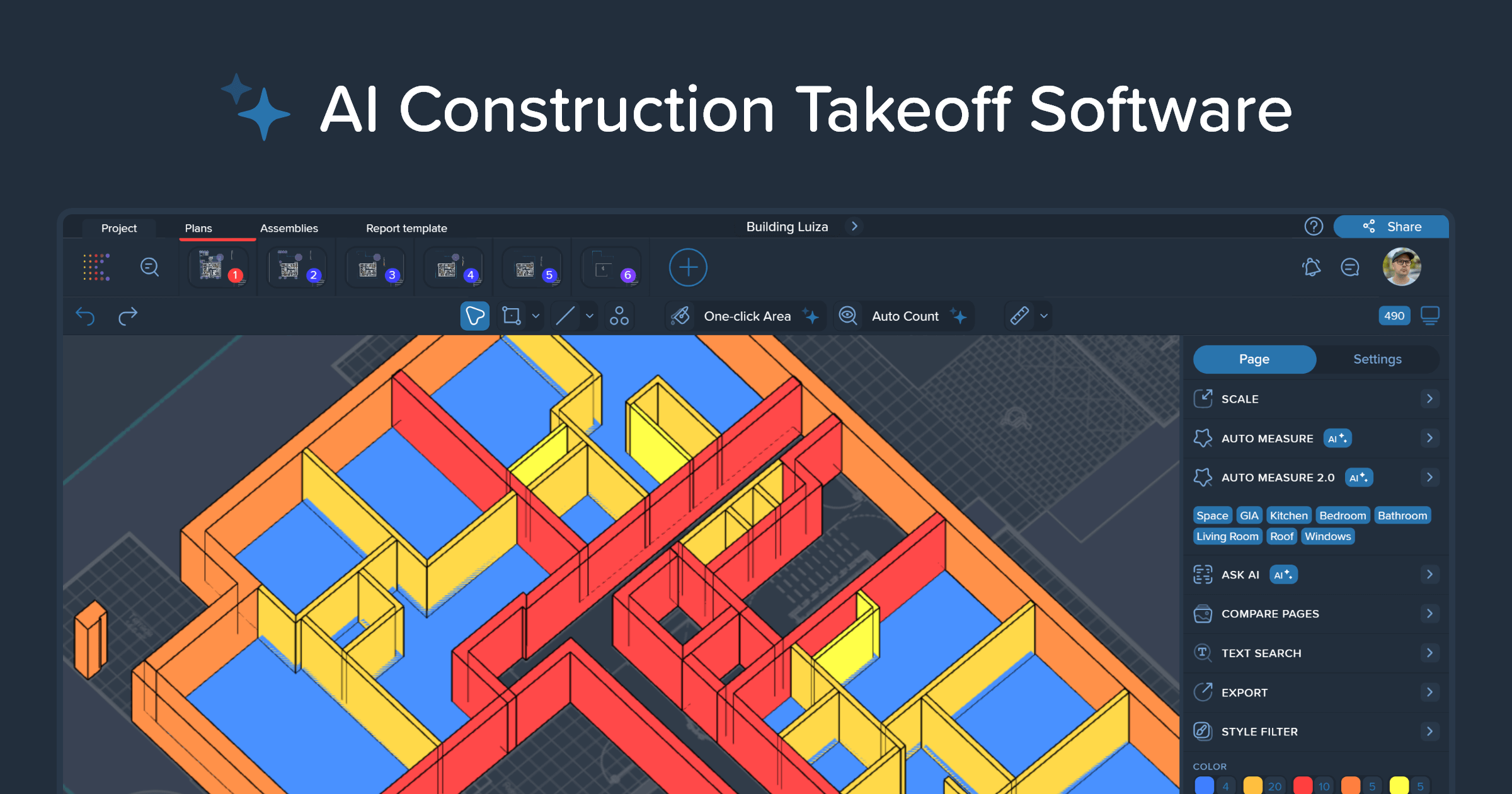 Hình giới thiệu phần mềm Kreo AI Construction Takeoff